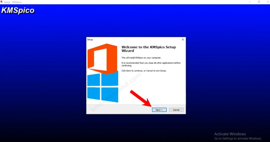 KMSPico Installation wizard